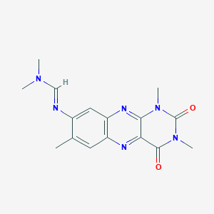 N,N-dimethyl-N'-(1,3,7-trimethyl-2,4-dioxo-1,2,3,4-tetrahydrobenzo[g]pteridin-8-yl)imidoformamide