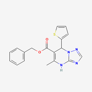 Benzyl 5-methyl-7-(thiophen-2-yl)-4,7-dihydro[1,2,4]triazolo[1,5-a]pyrimidine-6-carboxylate