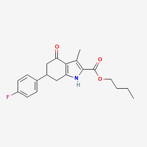 butyl 6-(4-fluorophenyl)-3-methyl-4-oxo-4,5,6,7-tetrahydro-1H-indole-2-carboxylate