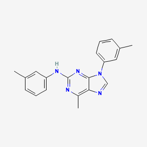 6-methyl-N,9-bis(3-methylphenyl)-9H-purin-2-amine