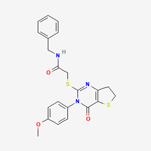 N-benzyl-2-((3-(4-methoxyphenyl)-4-oxo-3,4,6,7-tetrahydrothieno[3,2-d]pyrimidin-2-yl)thio)acetamide