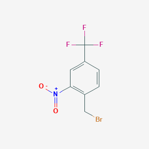 molecular formula C8H5BrF3NO2 B1143074 2-Nitro-4-(trifluoromethyl)benzyl bromide CAS No. 162333-02-0