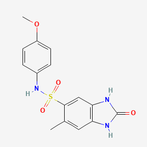 N-(4-methoxyphenyl)-6-methyl-2-oxo-2,3-dihydro-1H-benzimidazole-5-sulfonamide