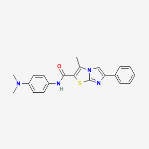 N-(4-(dimethylamino)phenyl)-3-methyl-6-phenylimidazo[2,1-b]thiazole-2-carboxamide