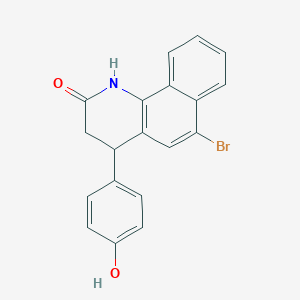 6-bromo-4-(4-hydroxyphenyl)-3,4-dihydrobenzo[h]quinolin-2(1H)-one