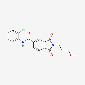 N-(2-chlorophenyl)-2-(3-methoxypropyl)-1,3-dioxo-2,3-dihydro-1H-isoindole-5-carboxamide