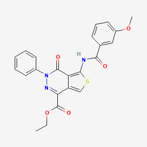 Ethyl 5-(3-methoxybenzamido)-4-oxo-3-phenyl-3,4-dihydrothieno[3,4-d]pyridazine-1-carboxylate