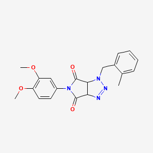 5-(3,4-dimethoxyphenyl)-1-(2-methylbenzyl)-3a,6a-dihydropyrrolo[3,4-d][1,2,3]triazole-4,6(1H,5H)-dione