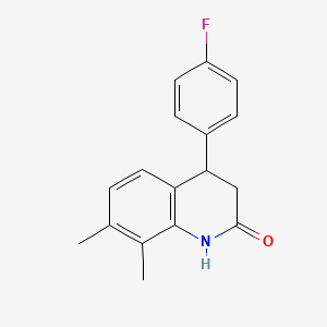 4-(4-fluorophenyl)-7,8-dimethyl-3,4-dihydroquinolin-2(1H)-one