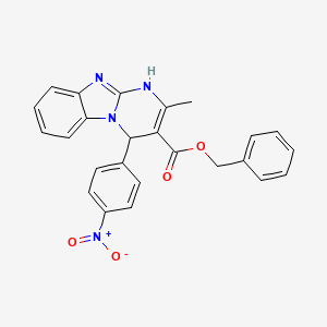 Benzyl 2-methyl-4-(4-nitrophenyl)-1,4-dihydropyrimido[1,2-a]benzimidazole-3-carboxylate