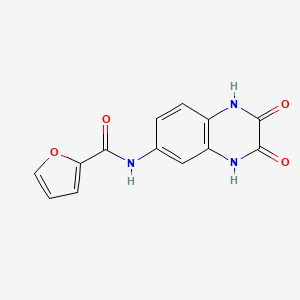 molecular formula C13H9N3O4 B11430972 N-(2,3-dioxo-1,2,3,4-tetrahydroquinoxalin-6-yl)furan-2-carboxamide 