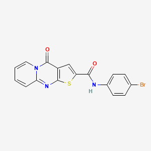 molecular formula C17H10BrN3O2S B11430990 N-(4-bromophenyl)-4-oxo-4H-pyrido[1,2-a]thieno[2,3-d]pyrimidine-2-carboxamide 