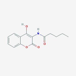 N-(4-hydroxy-2-oxo-2H-chromen-3-yl)pentanamide