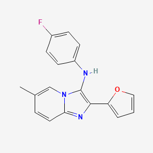 N-(4-fluorophenyl)-2-(furan-2-yl)-6-methylimidazo[1,2-a]pyridin-3-amine