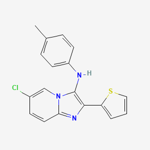 6-chloro-N-(4-methylphenyl)-2-(thiophen-2-yl)imidazo[1,2-a]pyridin-3-amine