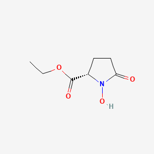 molecular formula C7H11NO4 B1143106 (S)-Ethyl 1-hydroxy-5-oxopyrrolidine-2-carboxylate CAS No. 171737-07-8