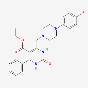 Ethyl 6-{[4-(4-fluorophenyl)piperazin-1-yl]methyl}-2-oxo-4-phenyl-1,2,3,4-tetrahydropyrimidine-5-carboxylate