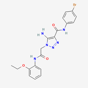 5-amino-N-(4-bromophenyl)-1-{2-[(2-ethoxyphenyl)amino]-2-oxoethyl}-1H-1,2,3-triazole-4-carboxamide