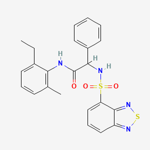 2-(2,1,3-Benzothiadiazole-4-sulfonamido)-N-(2-ethyl-6-methylphenyl)-2-phenylacetamide