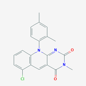 6-chloro-10-(2,4-dimethylphenyl)-3-methylpyrimido[4,5-b]quinoline-2,4(3H,10H)-dione