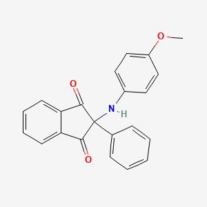 2-[(4-methoxyphenyl)amino]-2-phenyl-1H-indene-1,3(2H)-dione