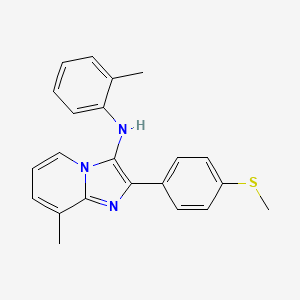 8-methyl-N-(2-methylphenyl)-2-[4-(methylsulfanyl)phenyl]imidazo[1,2-a]pyridin-3-amine