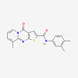 N-(3,4-dimethylphenyl)-9-methyl-4-oxo-4H-pyrido[1,2-a]thieno[2,3-d]pyrimidine-2-carboxamide