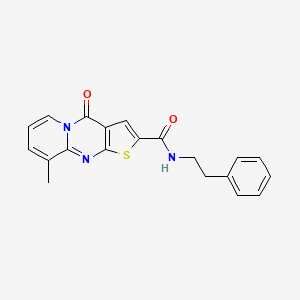 9-methyl-4-oxo-N-(2-phenylethyl)-4H-pyrido[1,2-a]thieno[2,3-d]pyrimidine-2-carboxamide