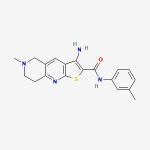 3-amino-6-methyl-N-(3-methylphenyl)-5,6,7,8-tetrahydrothieno[2,3-b][1,6]naphthyridine-2-carboxamide