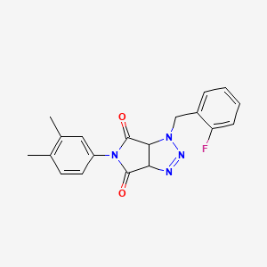 5-(3,4-dimethylphenyl)-1-(2-fluorobenzyl)-3a,6a-dihydropyrrolo[3,4-d][1,2,3]triazole-4,6(1H,5H)-dione