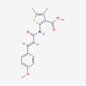 methyl 2-{[(2E)-3-(4-methoxyphenyl)prop-2-enoyl]amino}-4,5-dimethylthiophene-3-carboxylate