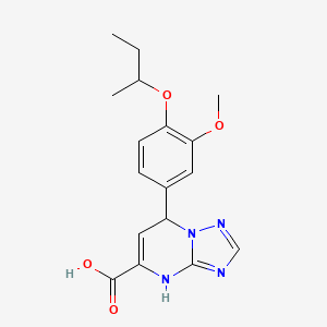 7-[4-(Butan-2-yloxy)-3-methoxyphenyl]-4,7-dihydro[1,2,4]triazolo[1,5-a]pyrimidine-5-carboxylic acid