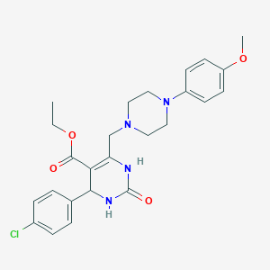 Ethyl 4-(4-chlorophenyl)-6-{[4-(4-methoxyphenyl)piperazin-1-yl]methyl}-2-oxo-1,2,3,4-tetrahydropyrimidine-5-carboxylate