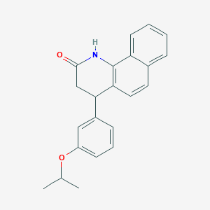 4-[3-(propan-2-yloxy)phenyl]-3,4-dihydrobenzo[h]quinolin-2(1H)-one