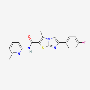 6-(4-fluorophenyl)-3-methyl-N-(6-methylpyridin-2-yl)imidazo[2,1-b][1,3]thiazole-2-carboxamide