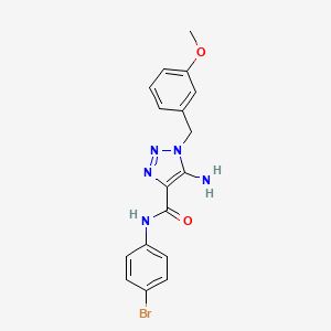 5-amino-N-(4-bromophenyl)-1-(3-methoxybenzyl)-1H-1,2,3-triazole-4-carboxamide