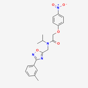 N-{[3-(3-methylphenyl)-1,2,4-oxadiazol-5-yl]methyl}-2-(4-nitrophenoxy)-N-(propan-2-yl)acetamide