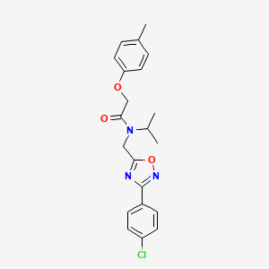 N-{[3-(4-chlorophenyl)-1,2,4-oxadiazol-5-yl]methyl}-2-(4-methylphenoxy)-N-(propan-2-yl)acetamide