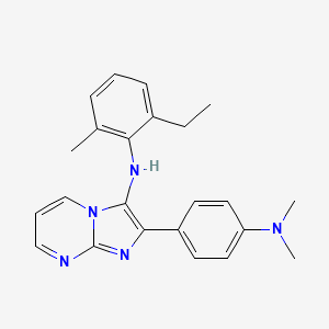 2-[4-(dimethylamino)phenyl]-N-(2-ethyl-6-methylphenyl)imidazo[1,2-a]pyrimidin-3-amine