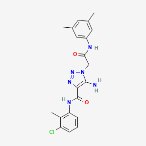 5-amino-N-(3-chloro-2-methylphenyl)-1-{2-[(3,5-dimethylphenyl)amino]-2-oxoethyl}-1H-1,2,3-triazole-4-carboxamide