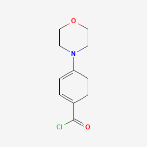 molecular formula C11H13Cl2NO2 B1143147 Benzoyl chloride, 4-(4-morpholinyl)- CAS No. 162848-18-2