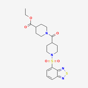 Ethyl 1-{[1-(2,1,3-benzothiadiazol-4-ylsulfonyl)piperidin-4-yl]carbonyl}piperidine-4-carboxylate