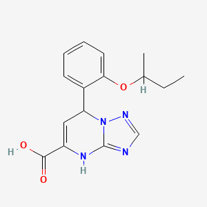 7-[2-(Butan-2-yloxy)phenyl]-4,7-dihydro[1,2,4]triazolo[1,5-a]pyrimidine-5-carboxylic acid