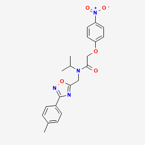 N-{[3-(4-methylphenyl)-1,2,4-oxadiazol-5-yl]methyl}-2-(4-nitrophenoxy)-N-(propan-2-yl)acetamide