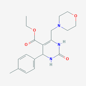 molecular formula C19H25N3O4 B11431542 Ethyl 4-(4-methylphenyl)-6-(morpholin-4-ylmethyl)-2-oxo-1,2,3,4-tetrahydropyrimidine-5-carboxylate 