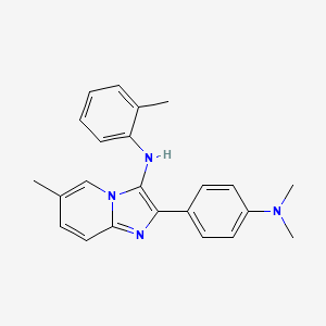 2-[4-(dimethylamino)phenyl]-6-methyl-N-(2-methylphenyl)imidazo[1,2-a]pyridin-3-amine