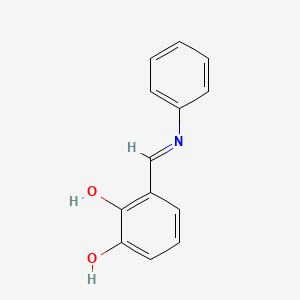 molecular formula C13H11NO2 B1143157 1,2-苯二酚，3-[(苯亚氨基)甲基]- CAS No. 168915-06-8