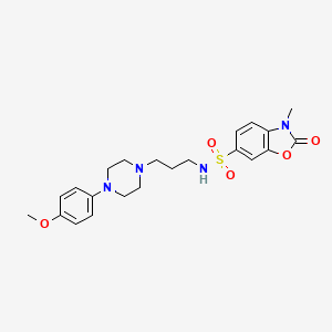 N-{3-[4-(4-methoxyphenyl)piperazin-1-yl]propyl}-3-methyl-2-oxo-2,3-dihydro-1,3-benzoxazole-6-sulfonamide