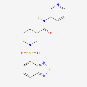 1-(2,1,3-benzothiadiazol-4-ylsulfonyl)-N-pyridin-3-ylpiperidine-3-carboxamide