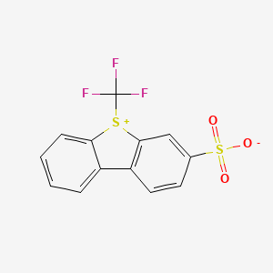 molecular formula C13H7F3O3S2 B1143159 5-(Trifluoromethyl)dibenzothiophen-5-ium-3-sulfonate CAS No. 160656-62-2